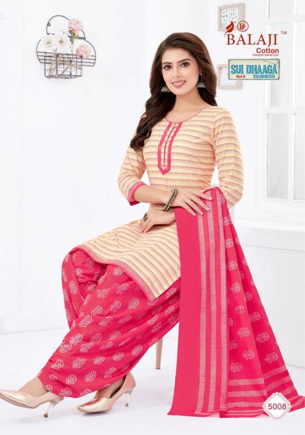 Balaji Sui Dhaaga 5 Printed Cotton Casual Daily Wear Dress Material Collection